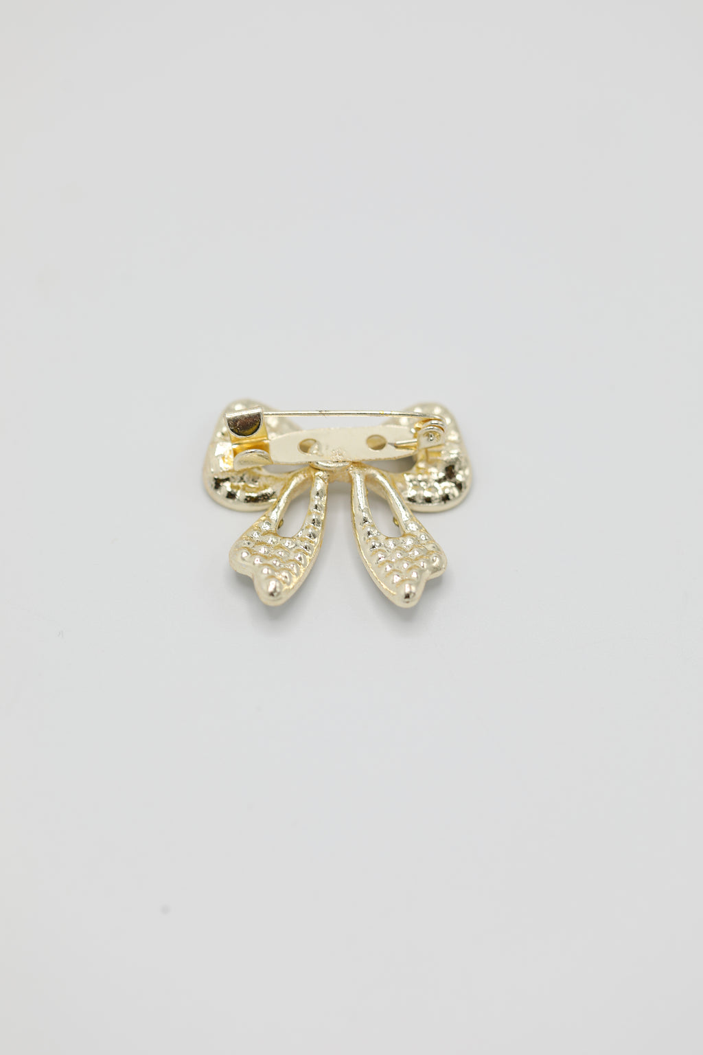 Silver Rhinestones & Gold Tone Brooch Pin