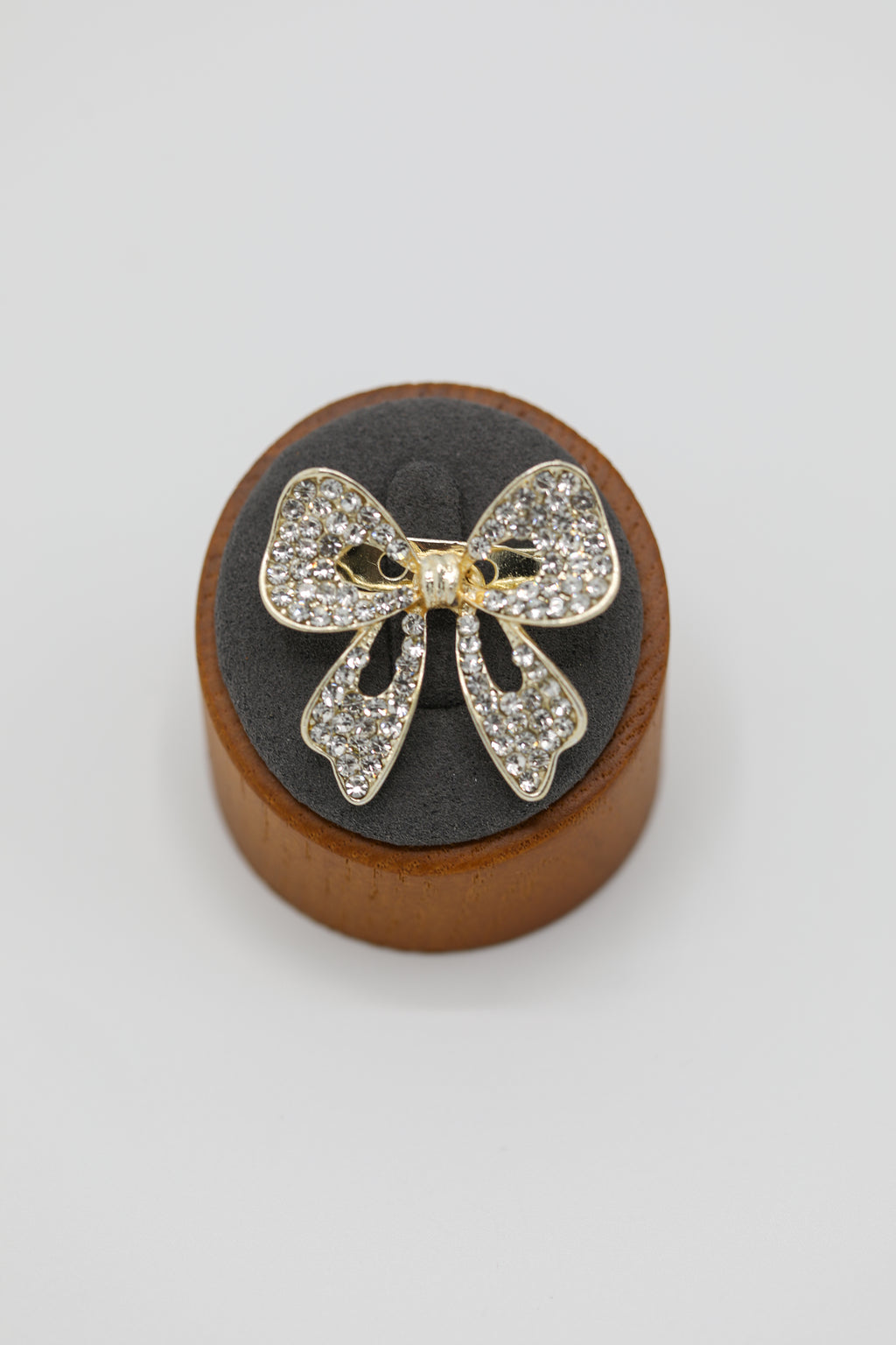 Silver Rhinestones & Gold Tone Brooch Pin