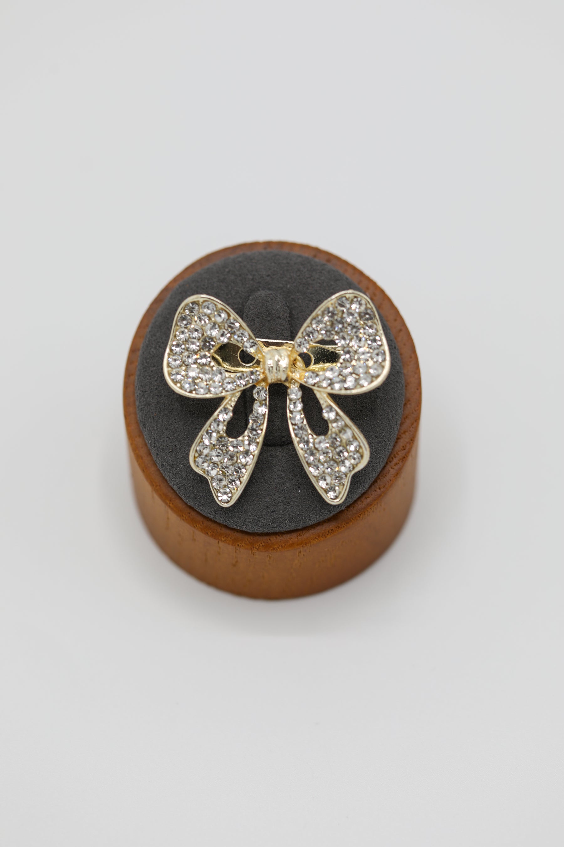 Silver Rhinestones & Gold Tone Brooch Pin
