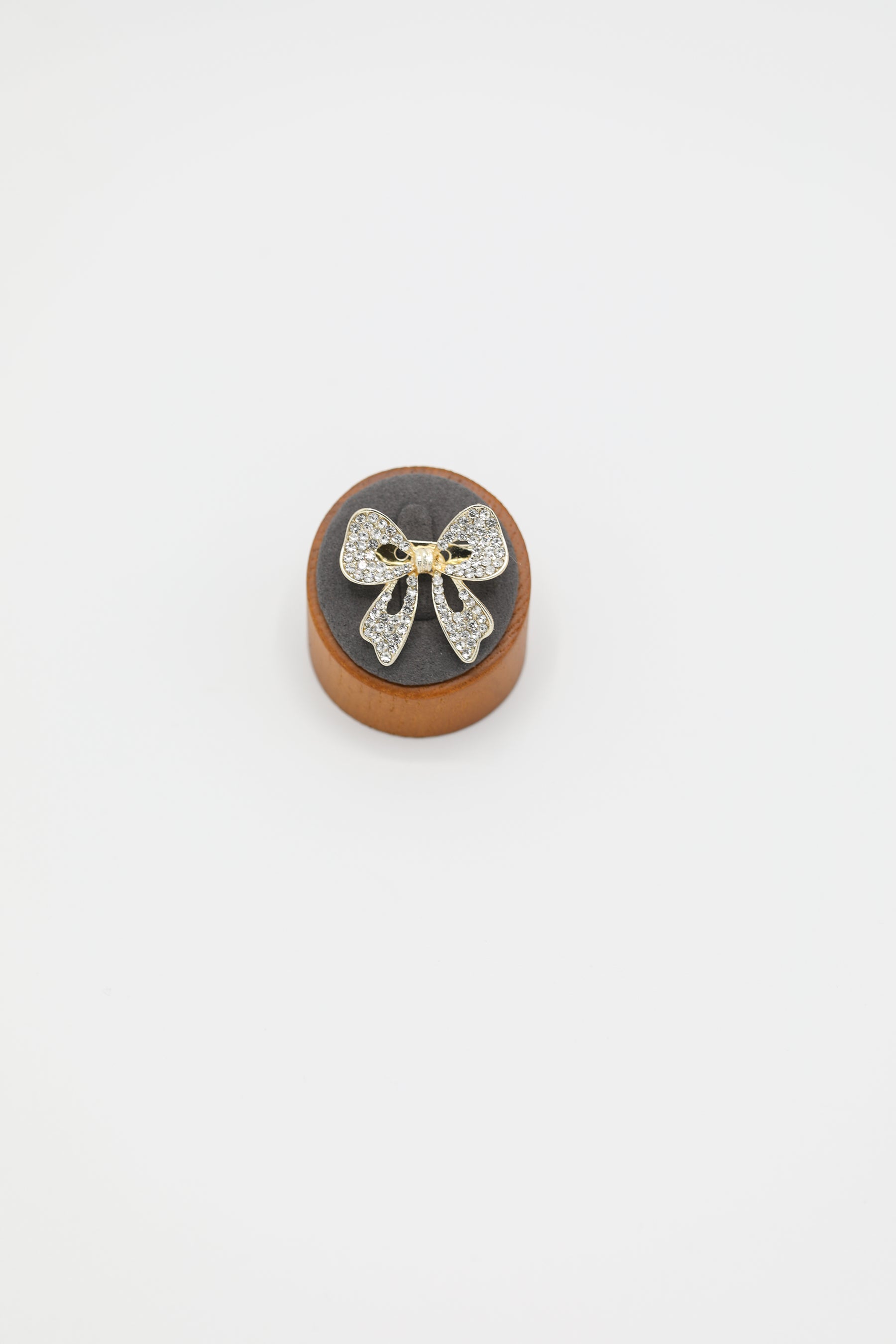 Silver Rhinestones & Gold Tone Brooch Pin