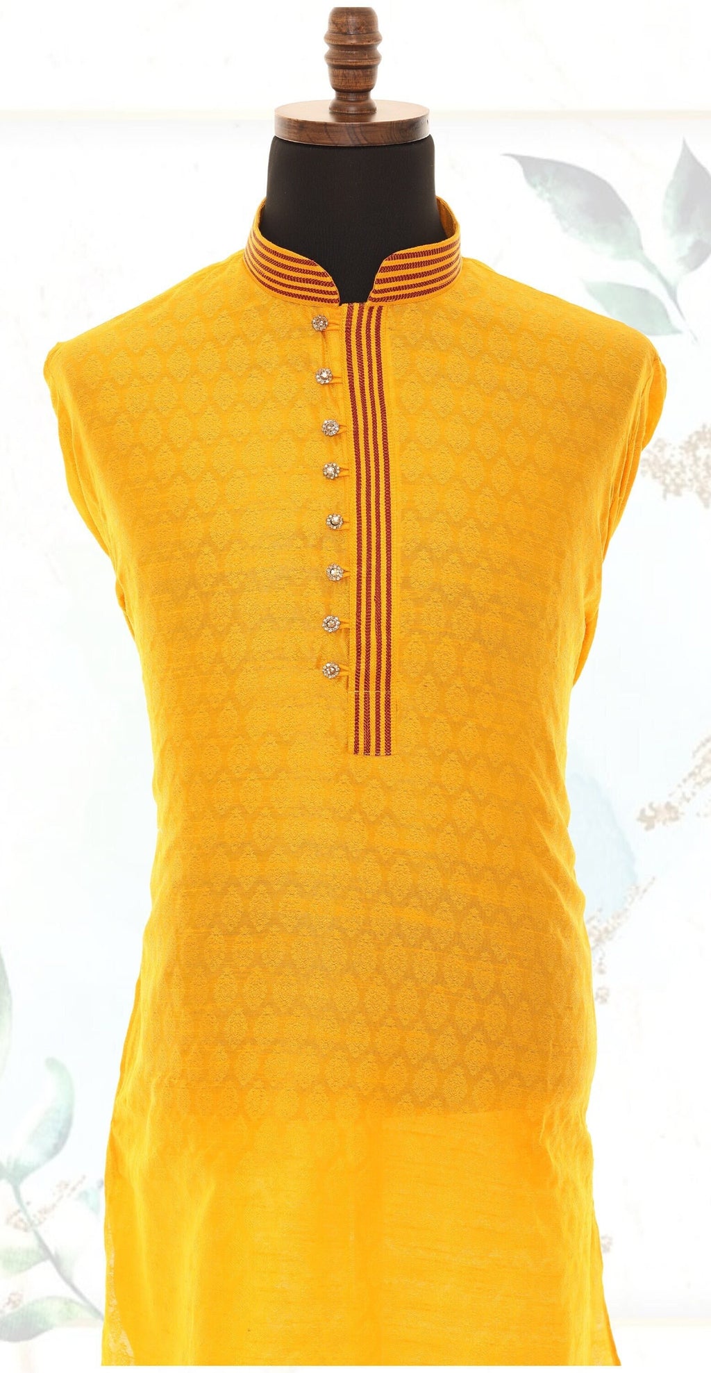 Men's Readymade Silk Jacquard Kurta Pajama