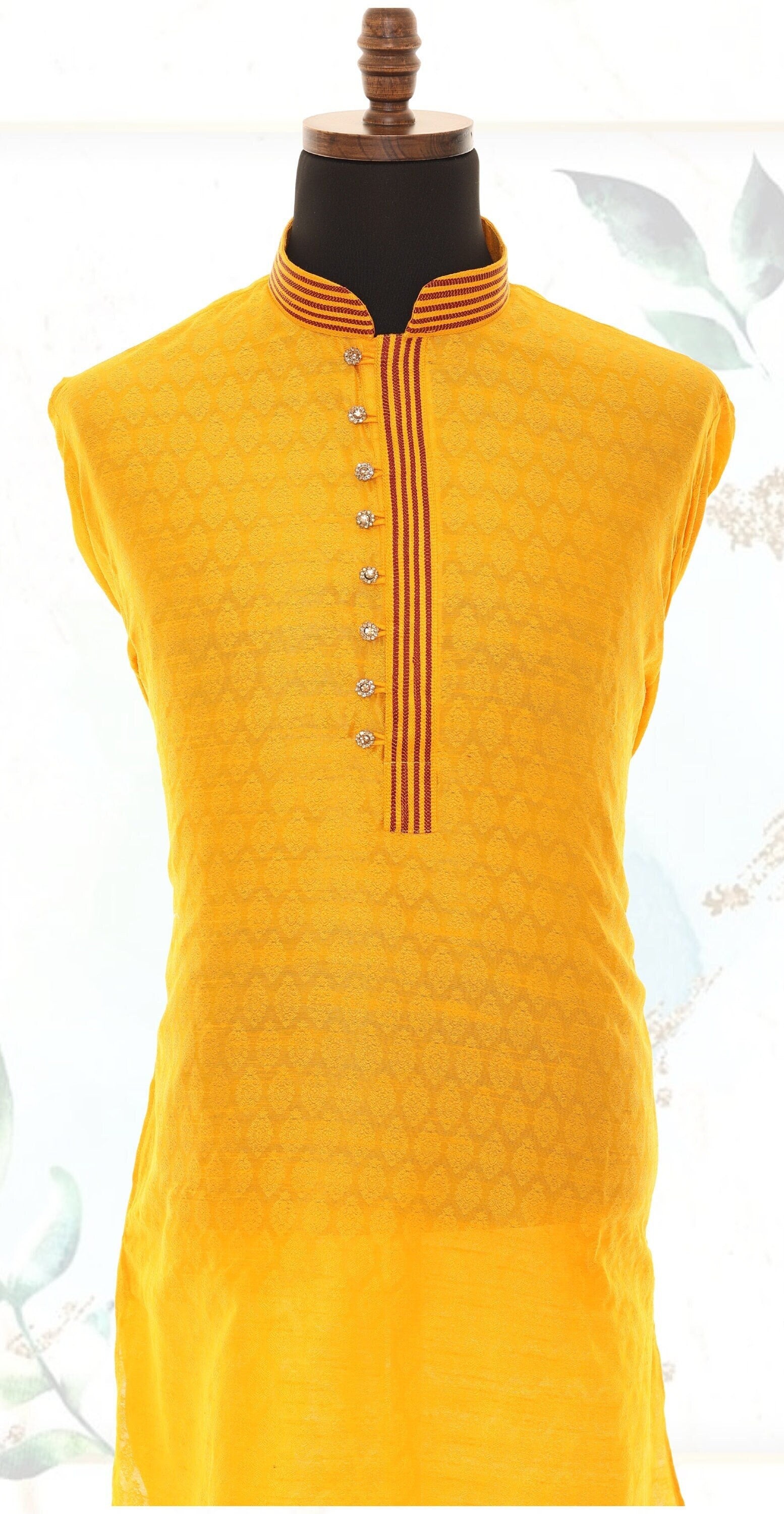 Men's Readymade Silk Jacquard Kurta Pajama