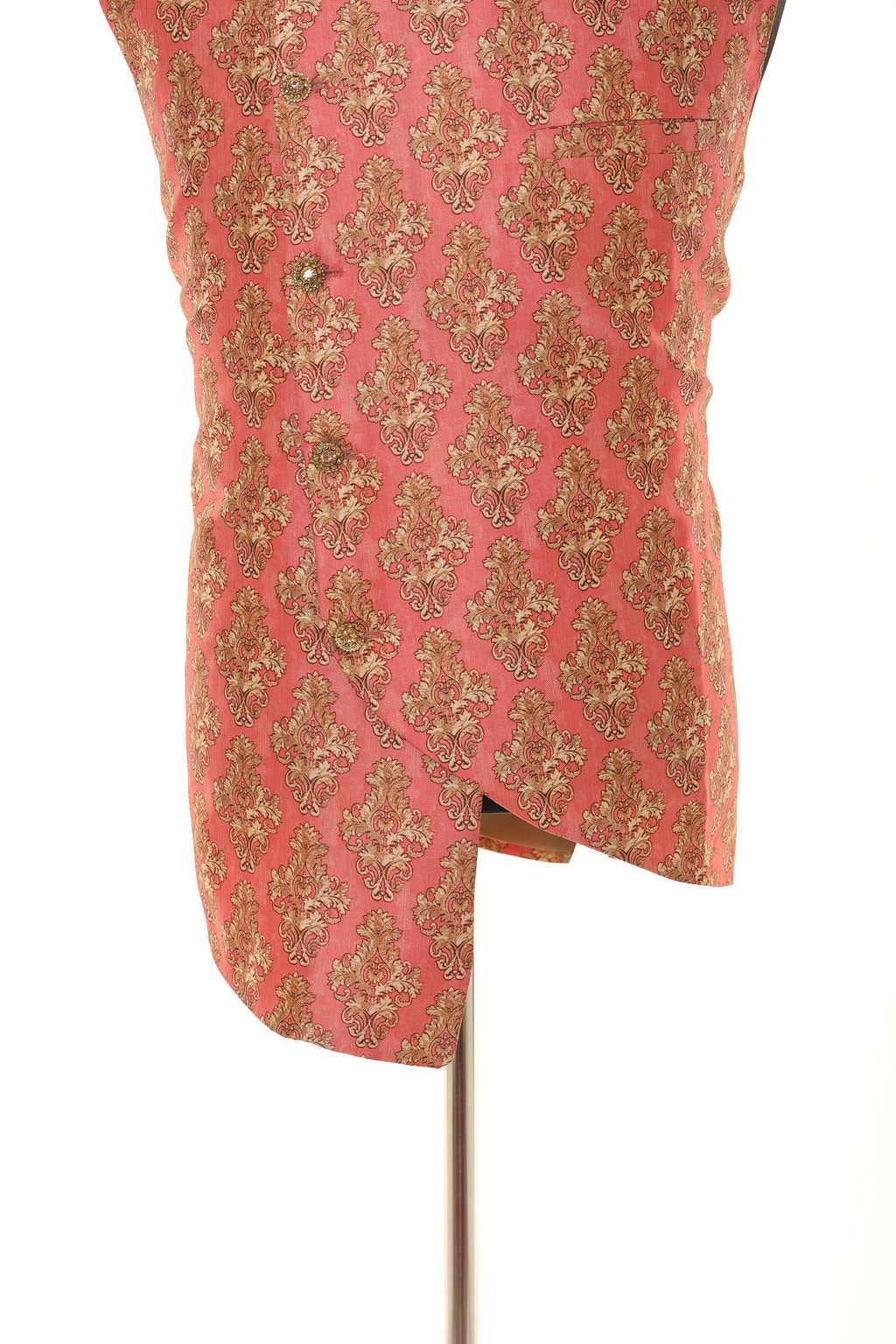 Men's Peach with with beige motifs Jacket