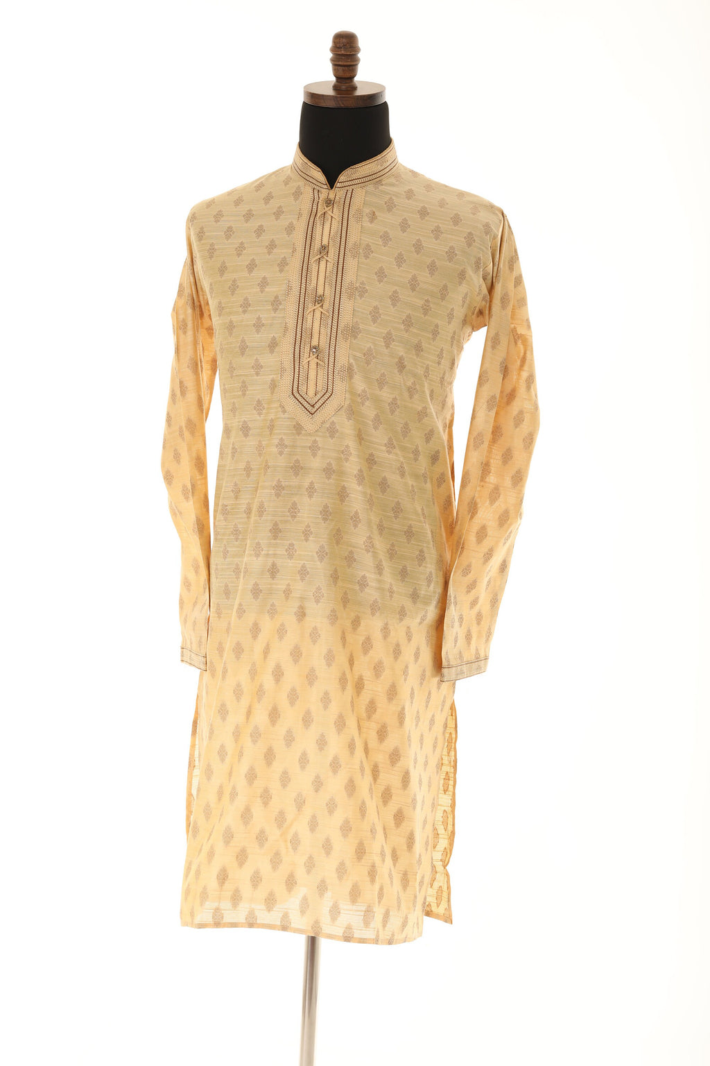 Men's Readymade Kurta Pajama In Beige