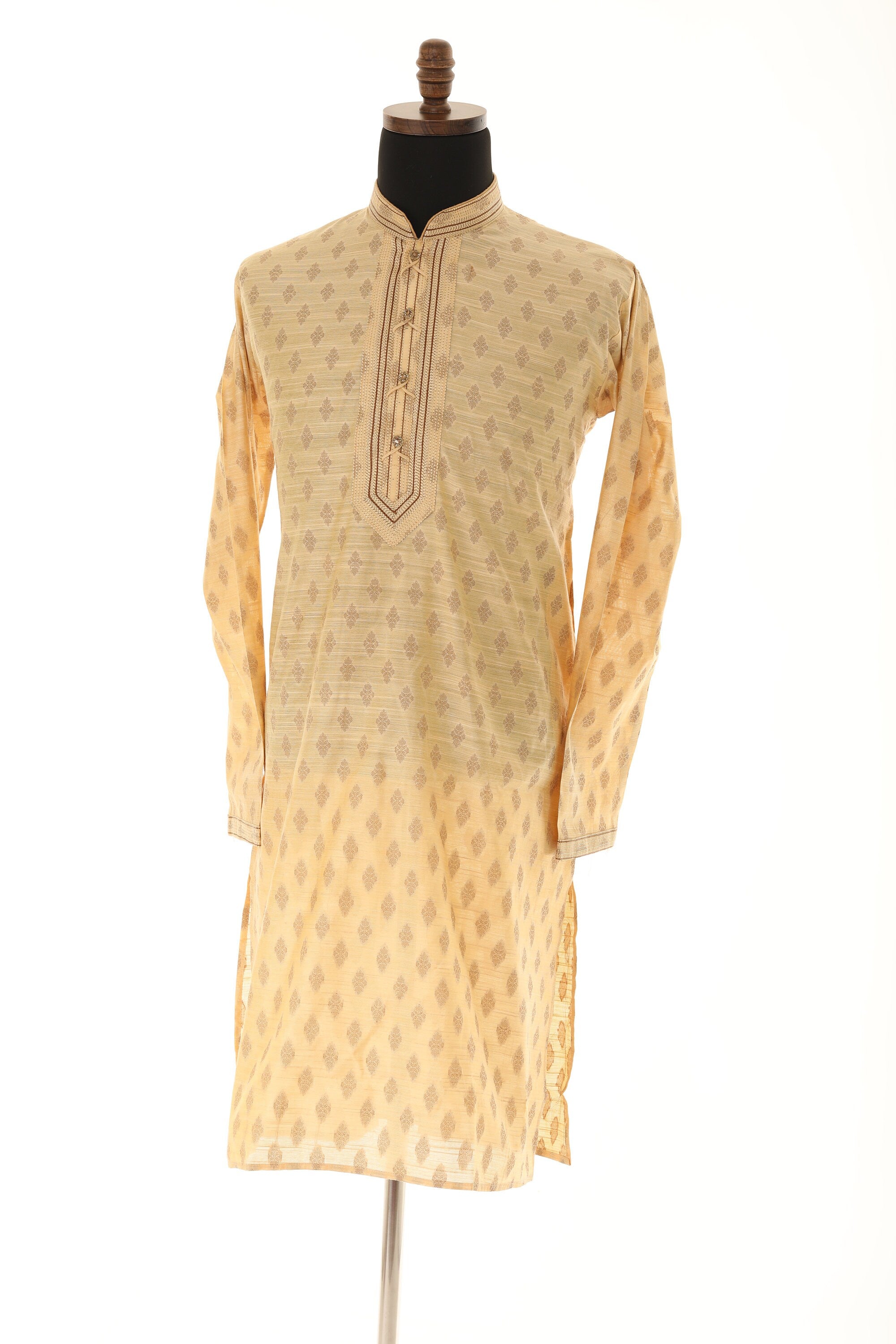 Men's Readymade Kurta Pajama In Beige