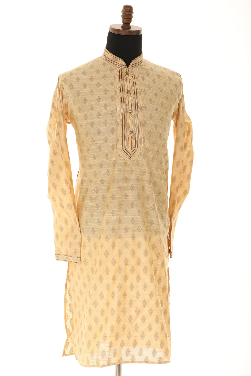 Men's Readymade Kurta Pajama In Beige