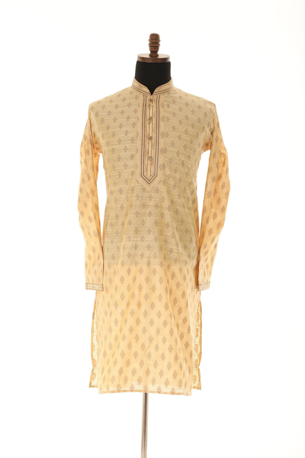 Men's Readymade Kurta Pajama In Beige