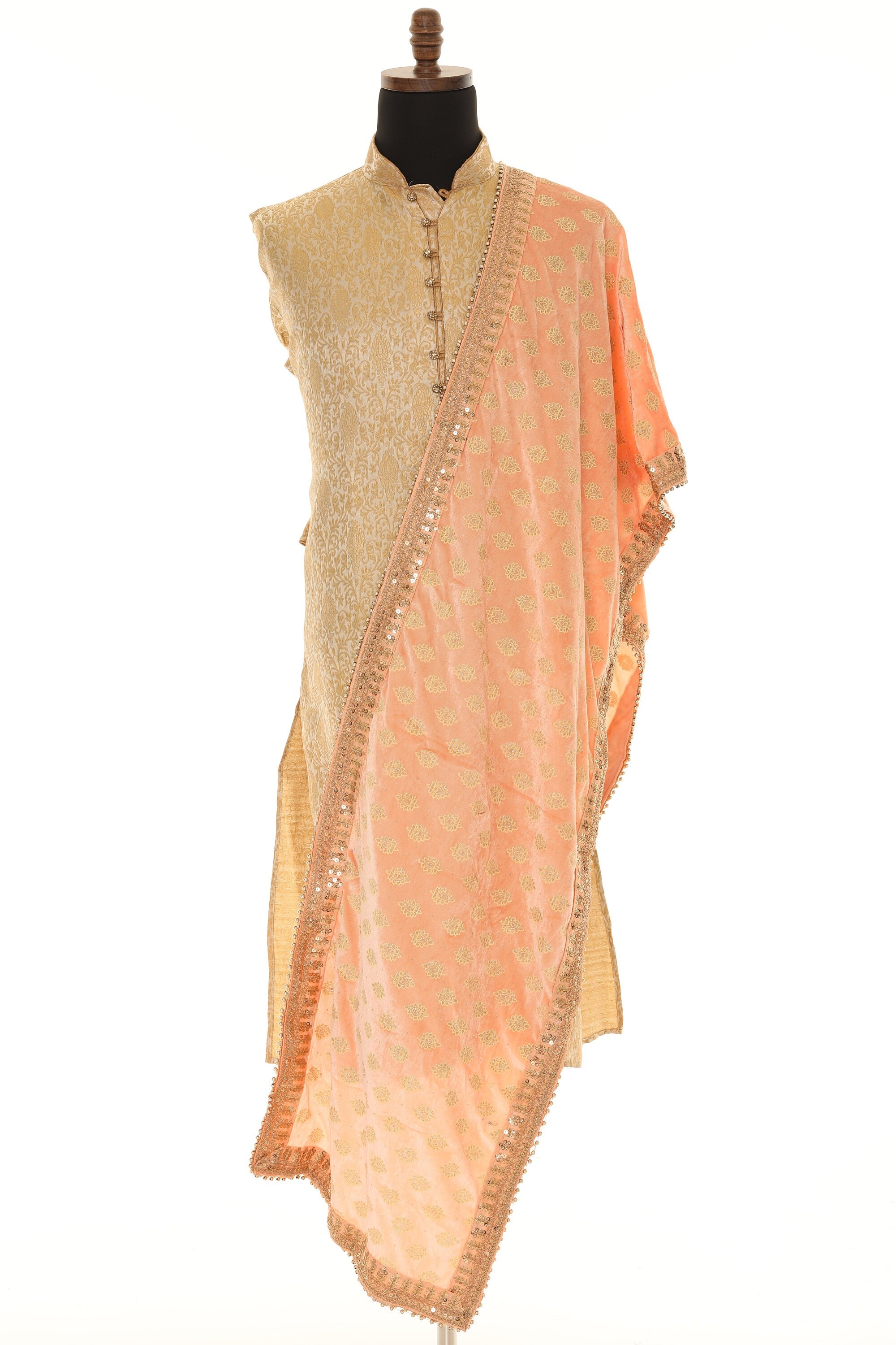 Velvet Groom Turban and Matching Velvet Scarves