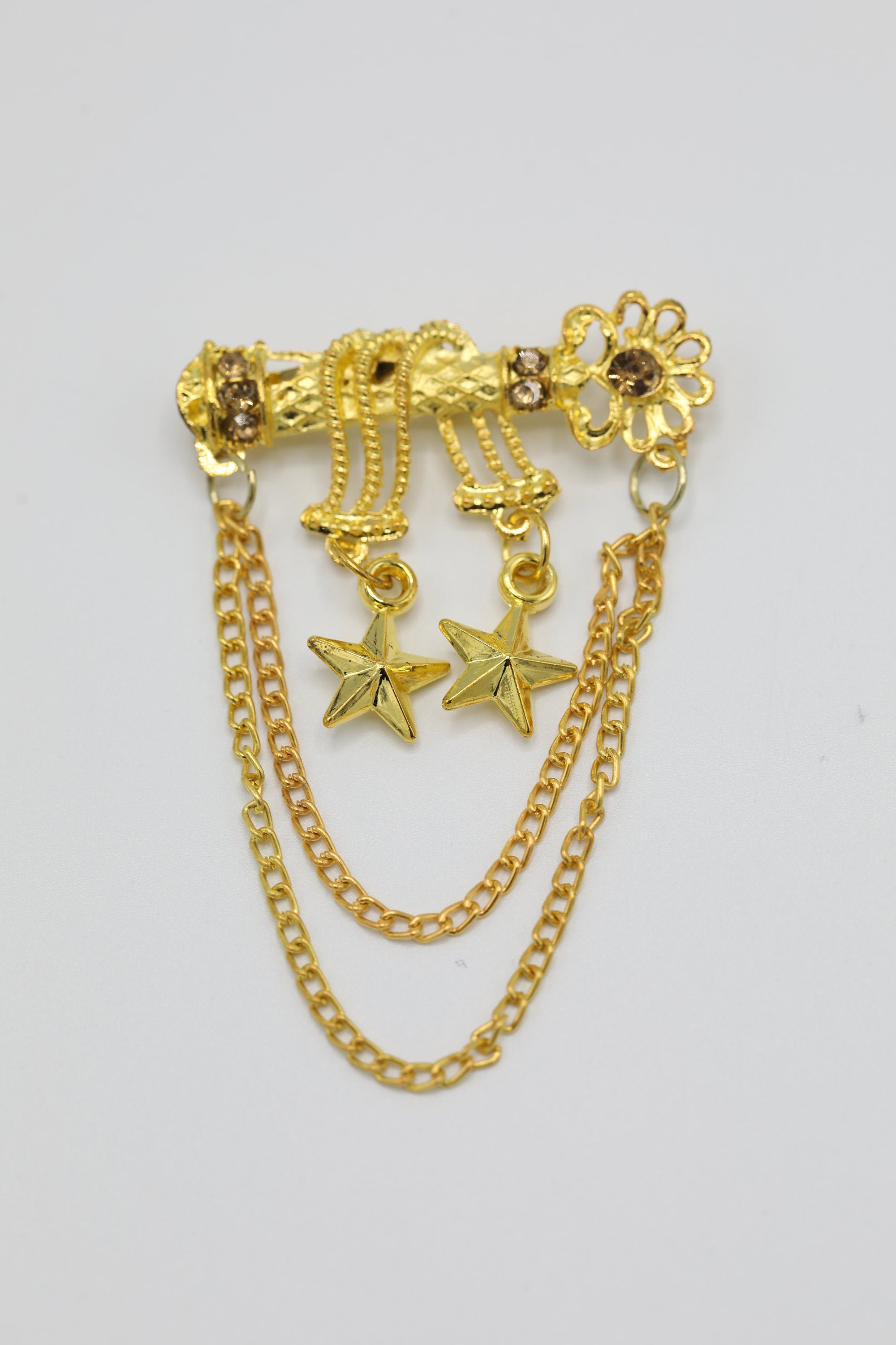 Men's Gold Brooch for Jackets and Sherwanis