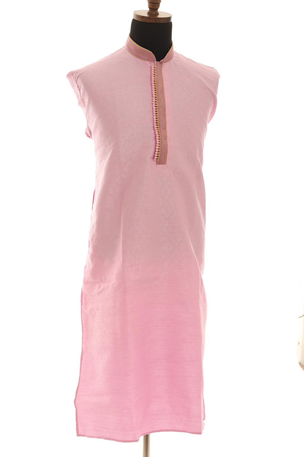 Men's Light Pink Kurta Pajama: Elegant Wedding Festive Wear