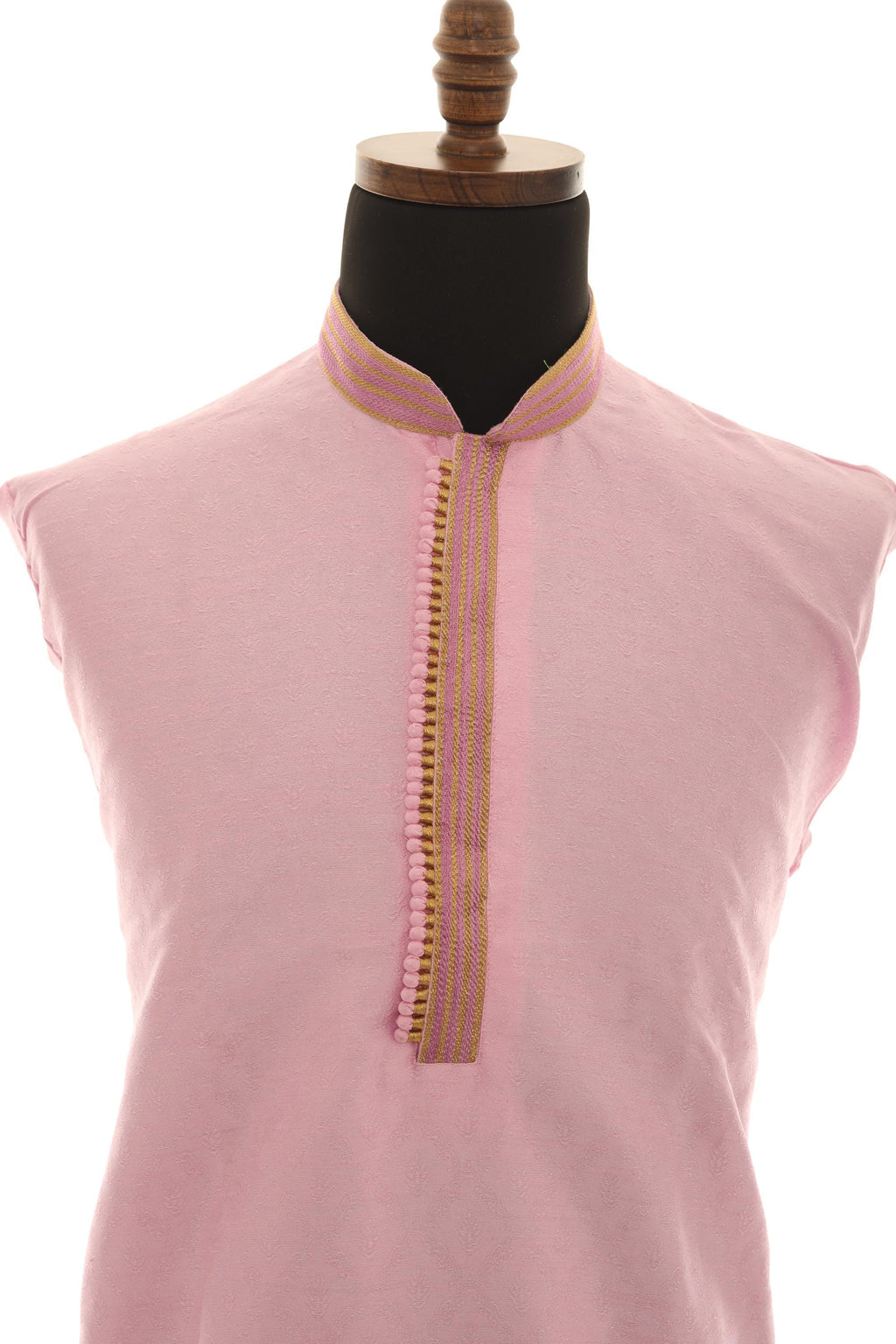 Men's Light Pink Kurta Pajama: Elegant Wedding Festive Wear