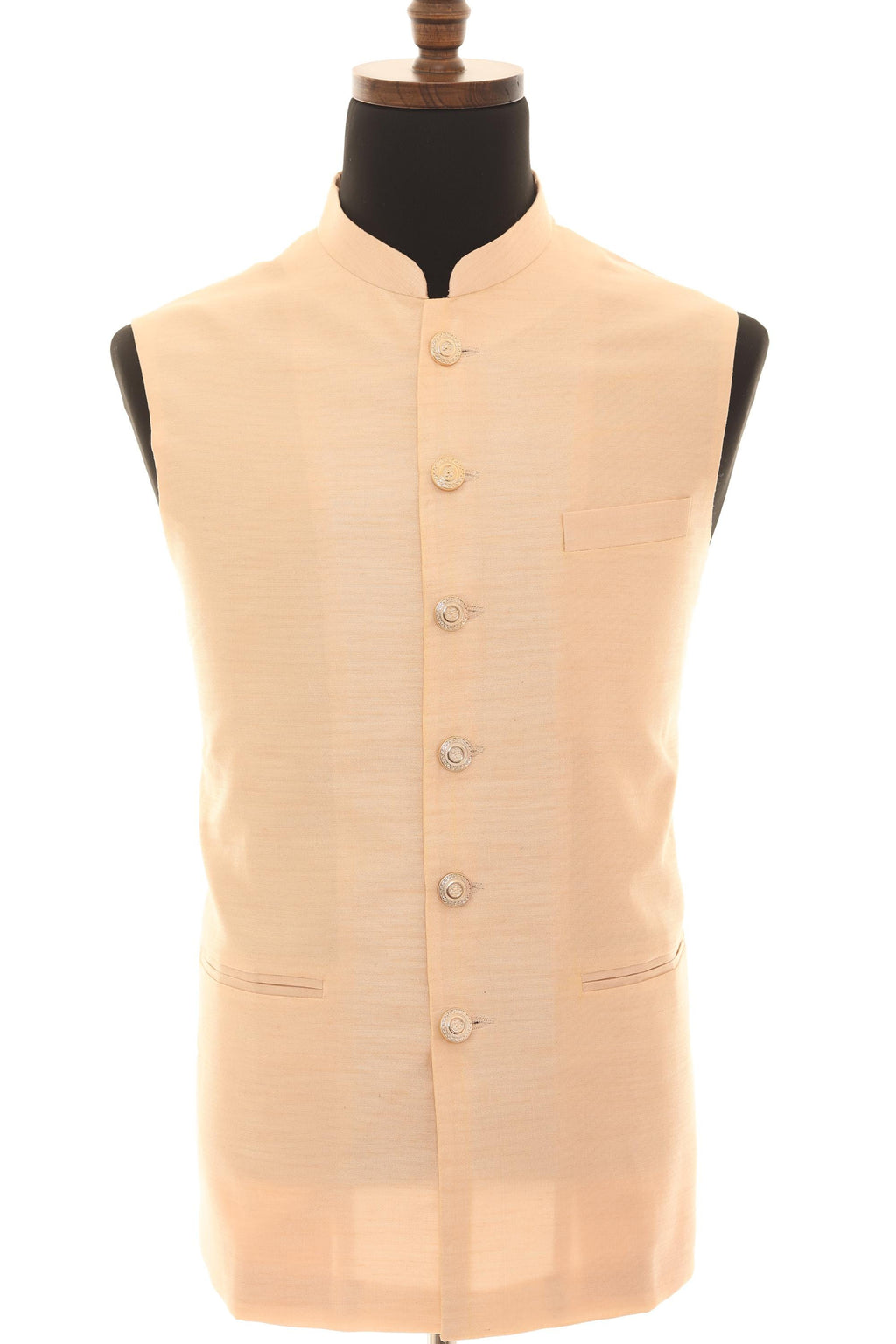 Mens Classic Beige Nehru Jacket