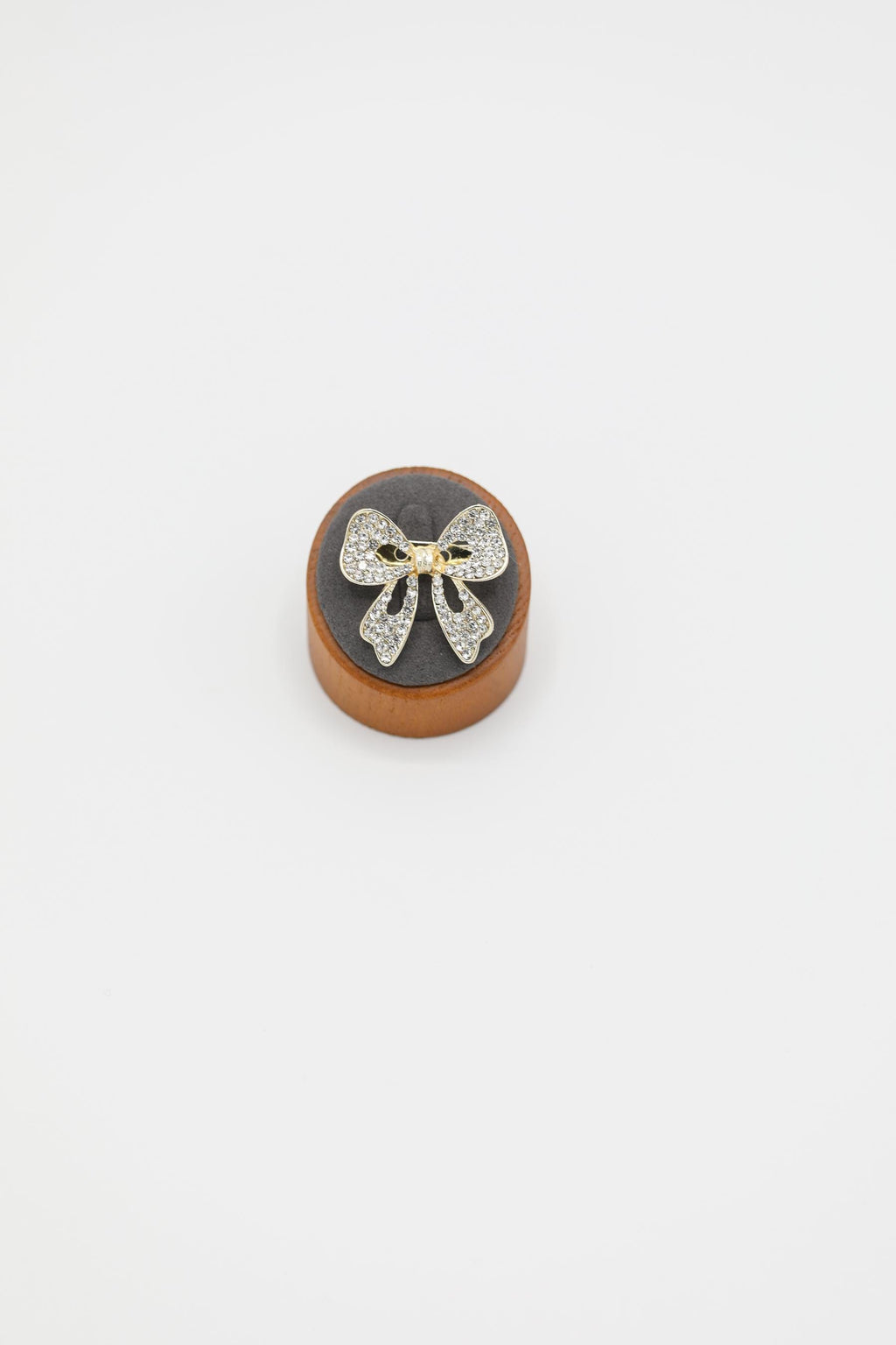 Gold Tone Rhinestone Brooch Pin for Men