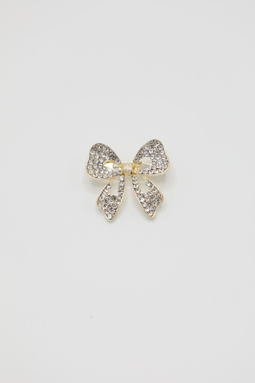 Gold Tone Rhinestone Brooch Pin for Men