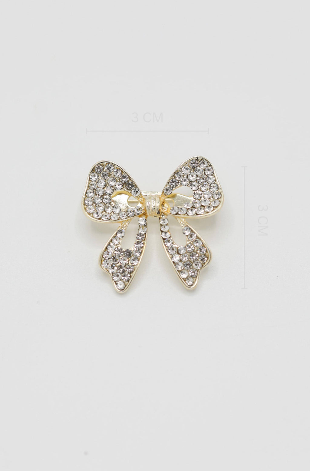 Gold Tone Rhinestone Brooch Pin for Men