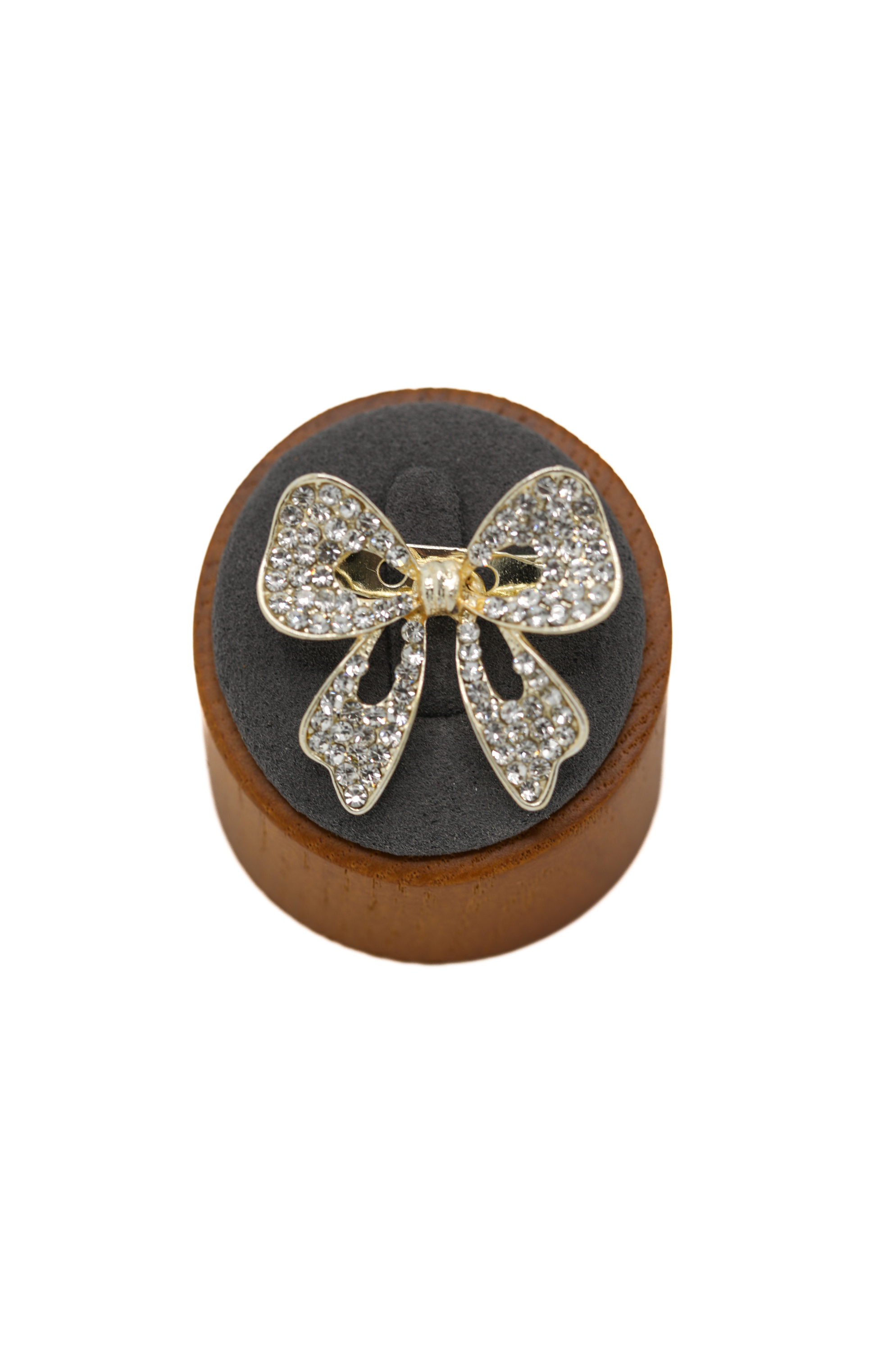 Silver Rhinestones & Gold Tone Brooch Pin